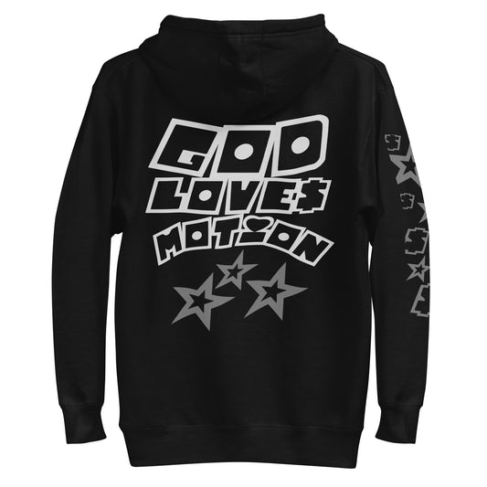 "God Loves Motion" HOODIE